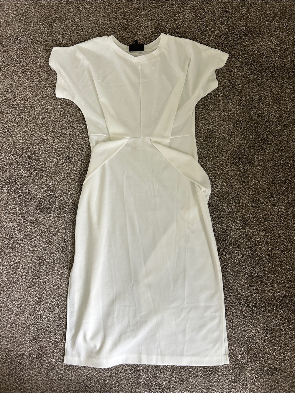 Target White Sculpted Waist Midi Dress - Women